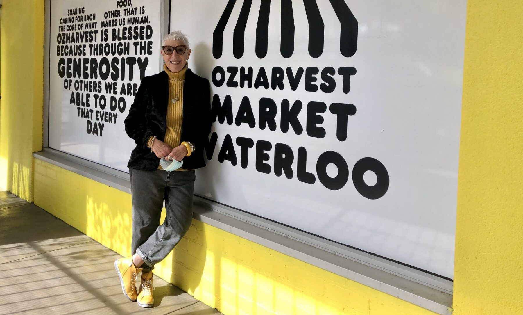 Ronnie Khan at OzHarvest market in Waterloo